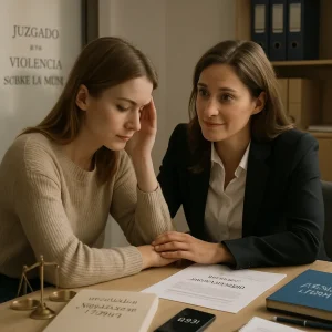 Violencia vicaria mediante manipulación de los hijos